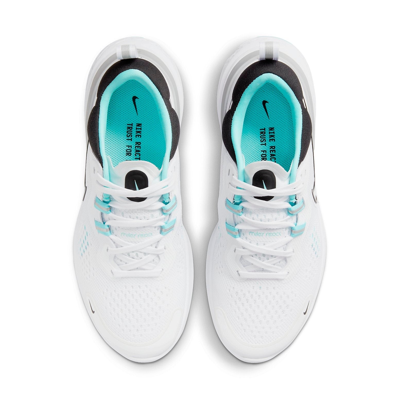 (WMNS) Nike React Miler 2 White/Blue/Black CW7136-100