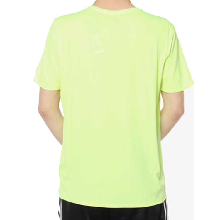adidas Running Sports Round Neck Short Sleeve Fluorescence Yellow DQ1850