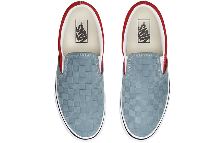 Vans Deboss Checkerboard Classic Slip-On 'Blue Red' VN0A4U38WS6