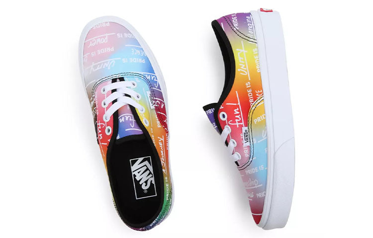 Vans Pride Authentic Low Top Casual Skateboarding Shoes Unisex Pink Blue VN0A5KRDASA
