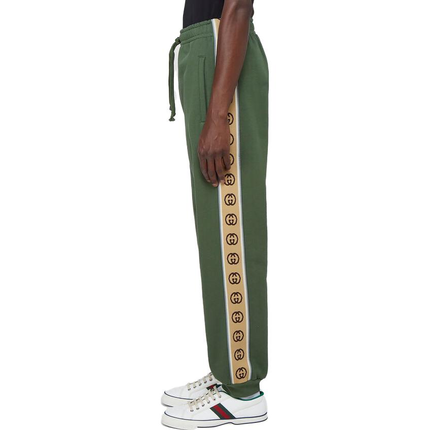 Gucci GG Trim Track Pant 'Green' 630713-XJBUW-3806