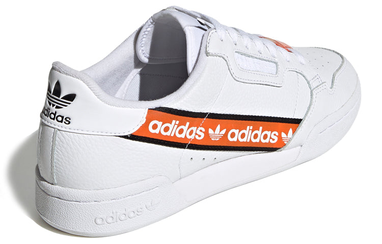 adidas Continental 80 'Wordmark Side Stripe - White Orange' H68725