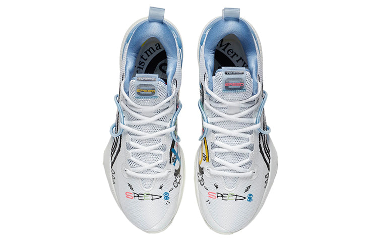 Li-Ning Speed 8 Premium 'White Blue' ABAS005-4