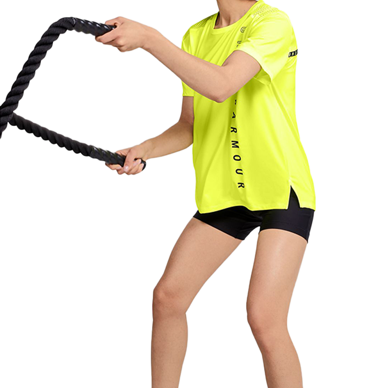 (WMNS) Under Armour Sport Training Sports Short Sleeve Yellow 1355703-786
