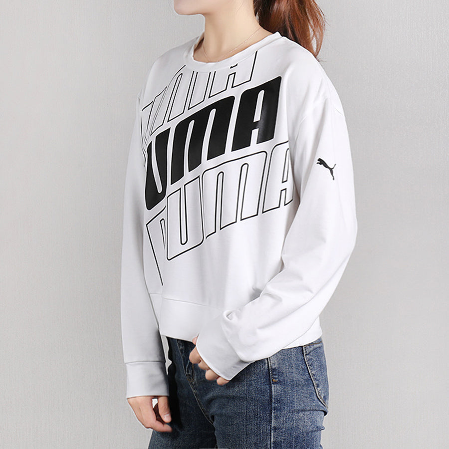 (WMNS) PUMA Modern Sports Crew Casual Hoodie Pullover White 581027-52