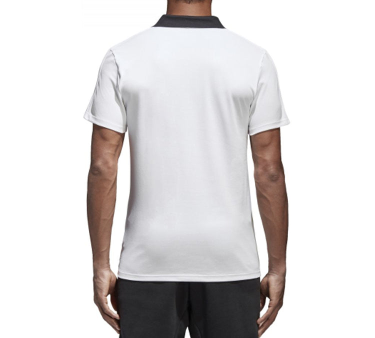 adidas Logo Short Sleeve Polo Shirt White CF4377