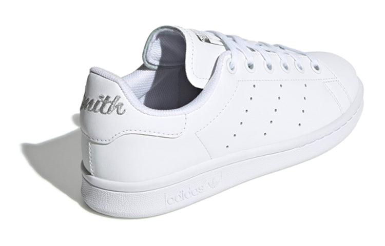 (GS) adidas originals Stan Smith J 'White Silver' EF4913