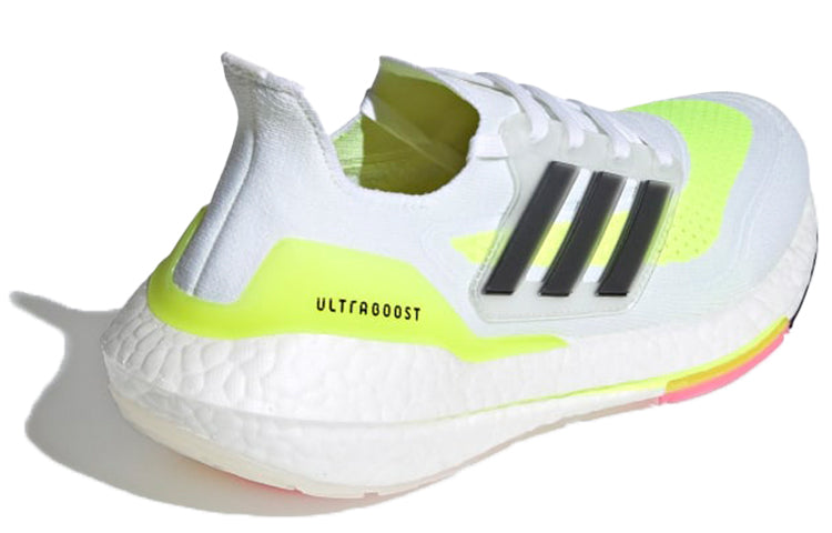 (WMNS) adidas Ultraboost 21 'White Solar Yellow' FY0401