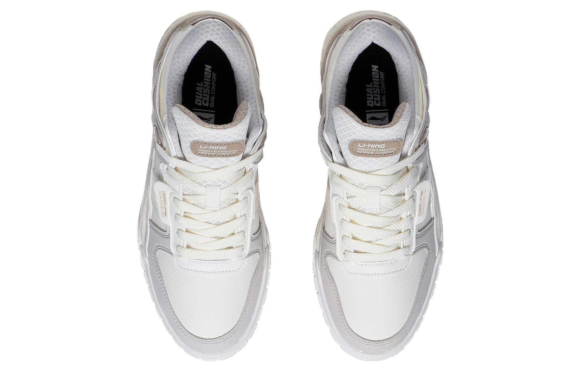 (WMNS) Li-Ning Dawn 'White Grey' AGCS354-1