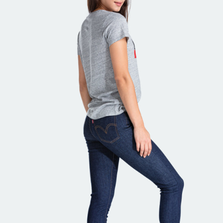 Levis Round Neck Printing Short Sleeve Gray 17369-0303