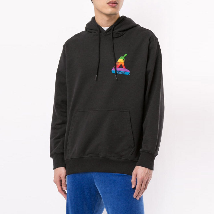 PALACE SS19 Jobsworth Hood Triangle Logo Pattern Black P16HD048