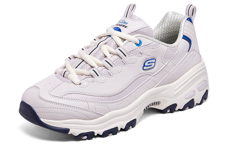 (WMNS) Skechers D'lites 1.0 Sneakers 'Purple White Blue' 896262-LAV