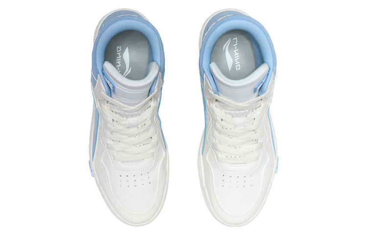 (WMNS) Li-Ning Superwave Canvas Hi 'White Blue' AGCQ204-3
