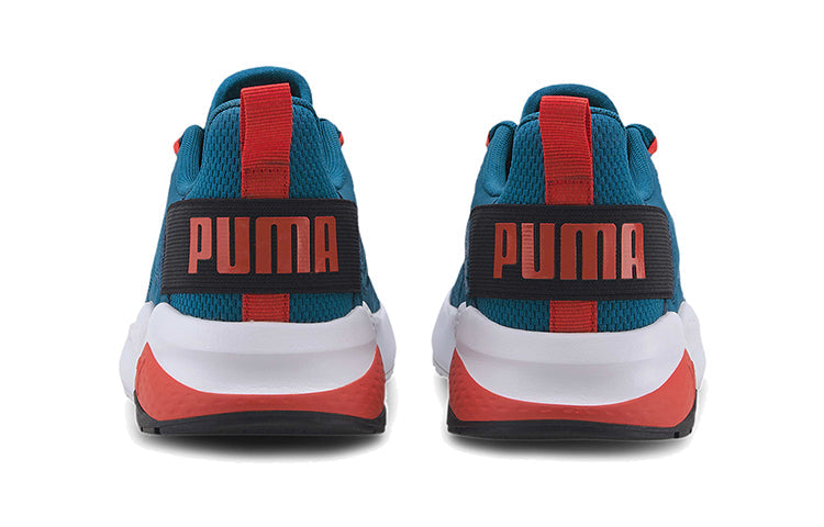 PUMA Anzarun Knit (Big Kids) Shoes Blue/White/Red 372036-04