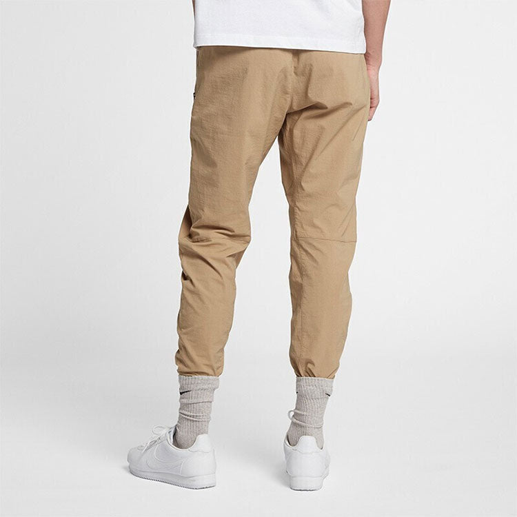 Nike Small Logo Pattern Woven Athleisure Casual Sports Long Pants Khaki CD9229-297