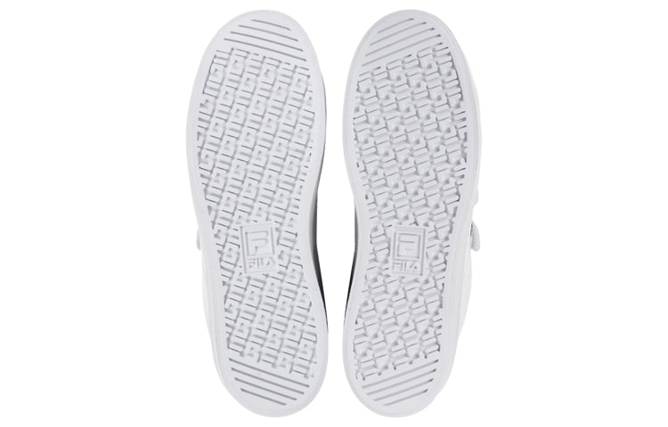 (WMNS) FILA Court Deluxe Series Low Sneakers White/Black FS1SIB1150X_WNV