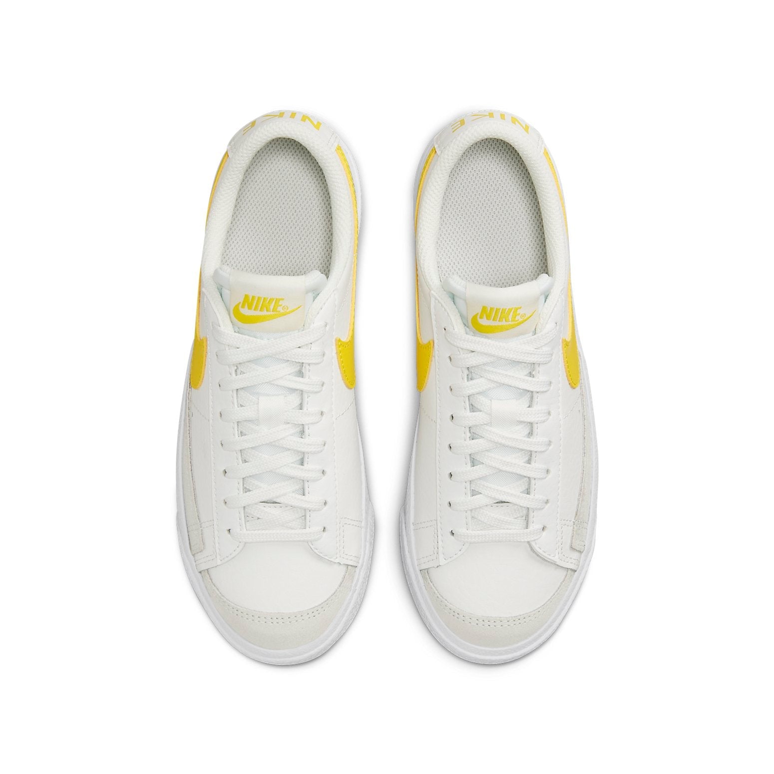 (GS) Nike Blazer Low '77 'White Opti Yellow' DA4074-118