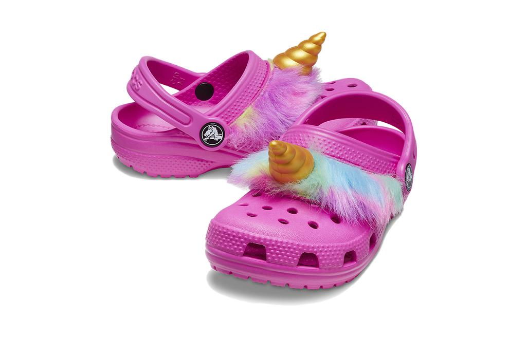 (GS) Crocs Classic I AM Unicorn Clog 'Fuchsia Gold' 209081-6UB
