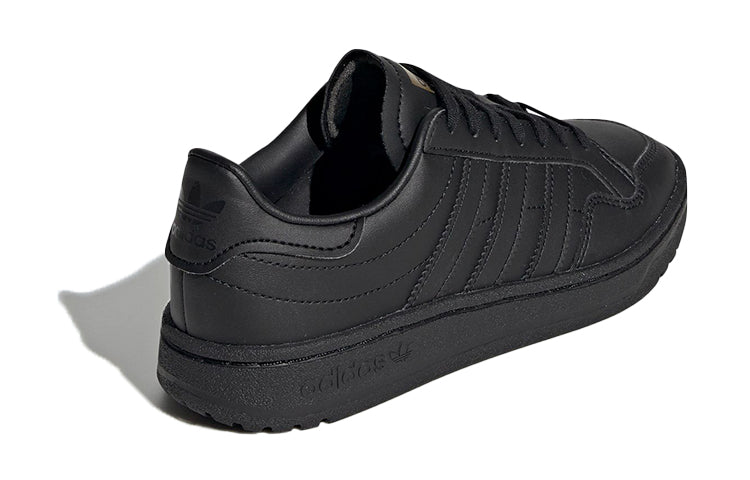 (GS) adidas originals Team Court J 'Black' EF6808