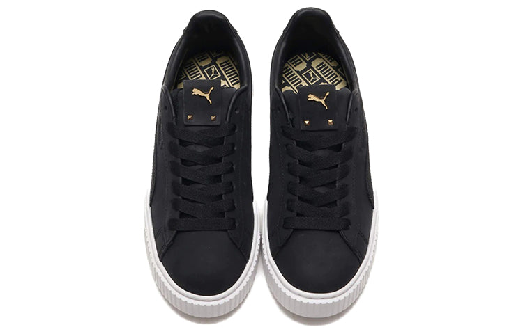 (WMNS) PUMA Platform Premium Logo 'Black White' 369921-01