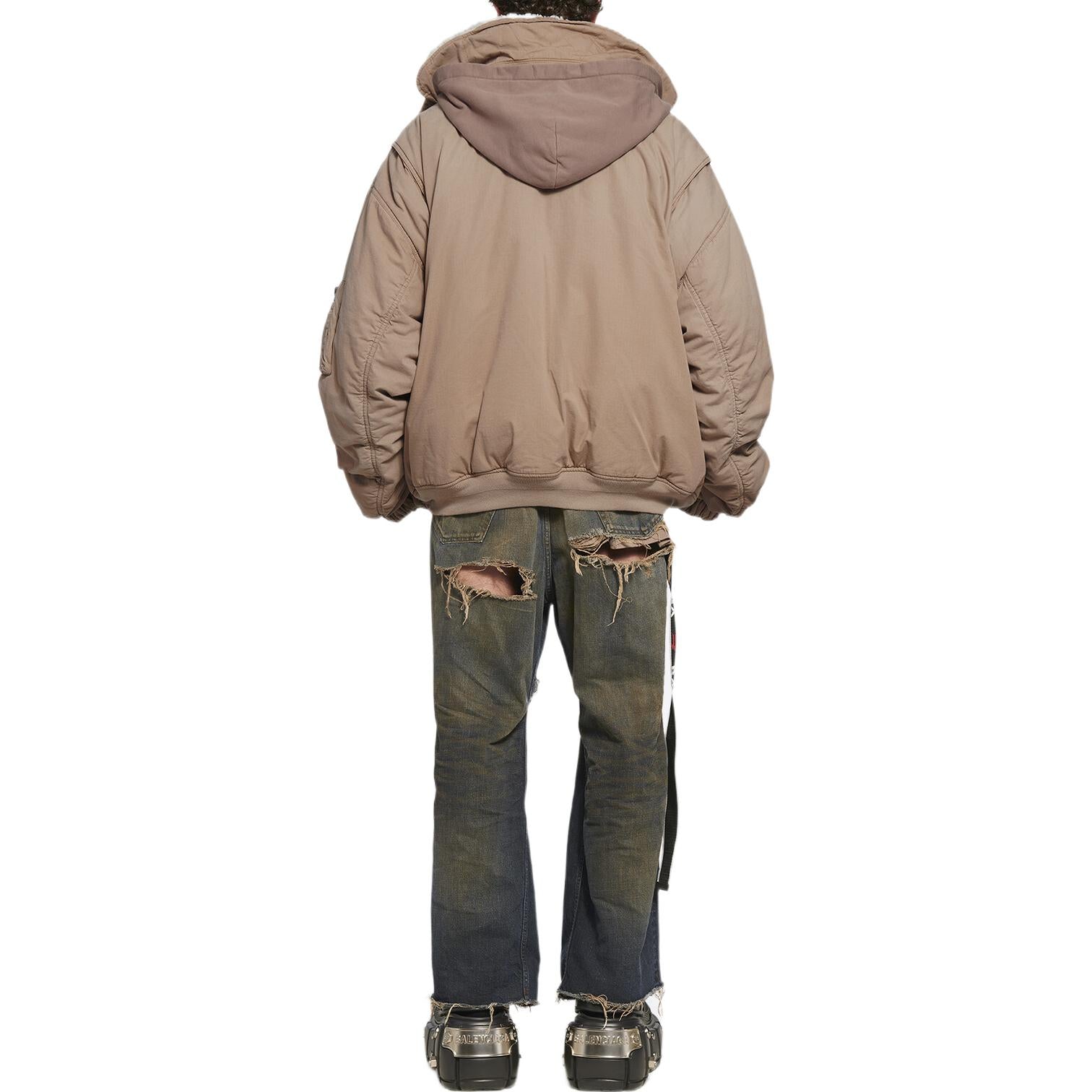 Balenciaga Cotton Ripstop Unity Bomber Jacket 'Beige' 698837TLP039577