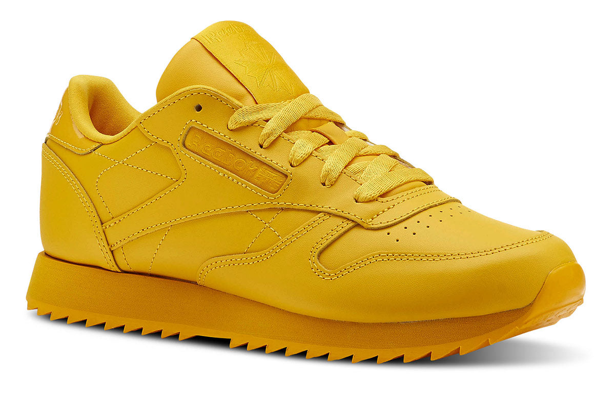 (WMNS) Reebok Classic Leather Running Shoes Yellow CN5123