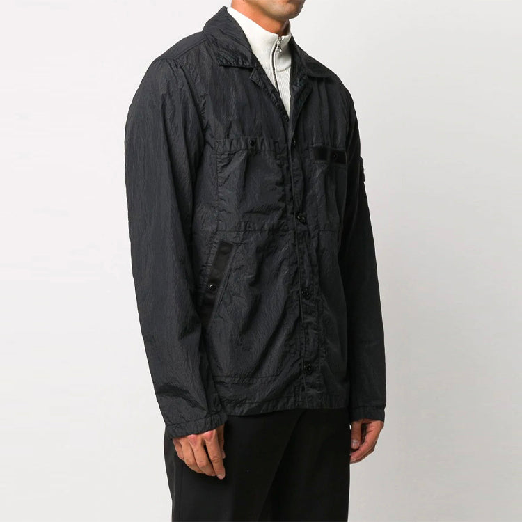 STONE ISLAND Seersucker-TC Jacket 'Black' 721544229-V0029