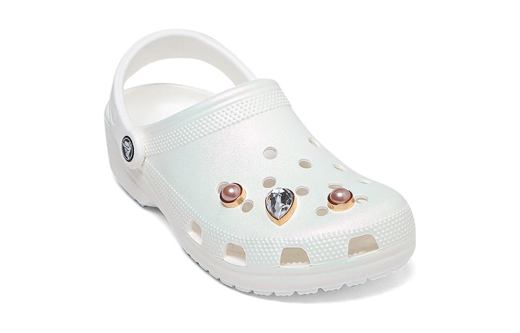 (GS) Crocs Classic Crystals Clogs 'White' 208435-100