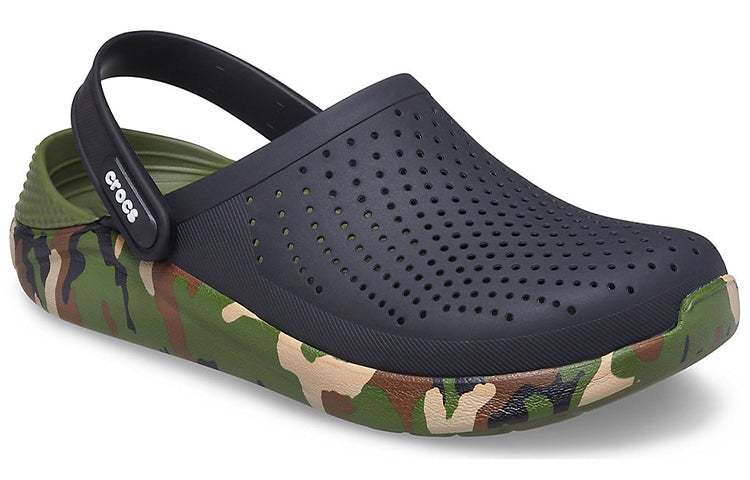 Crocs LiteRide Shoe Printing Classic Sandals Unisex Black 206491-0C4