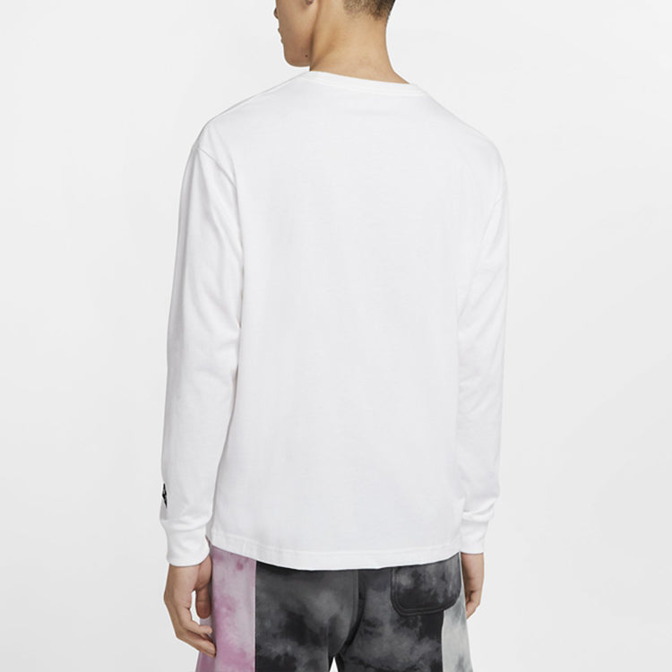 Air Jordan Round Neck Pullover Sports Long Sleeves Tee 'White' CW1136-100