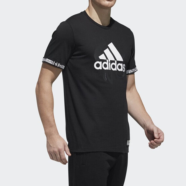 adidas Sports Pullover Round Neck Short Sleeve Black EA2109