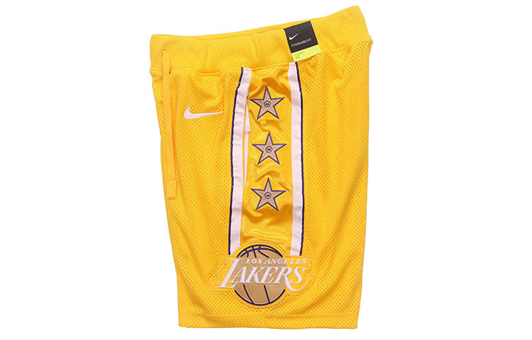 Nike NBA Los Angeles Lakers SW Fan Edition Basketball Shorts Yellow CD2625-728