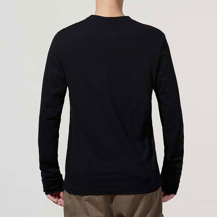 Men's Nike Large Logo Printing Sports Round Neck Pullover Black DD3375-010
