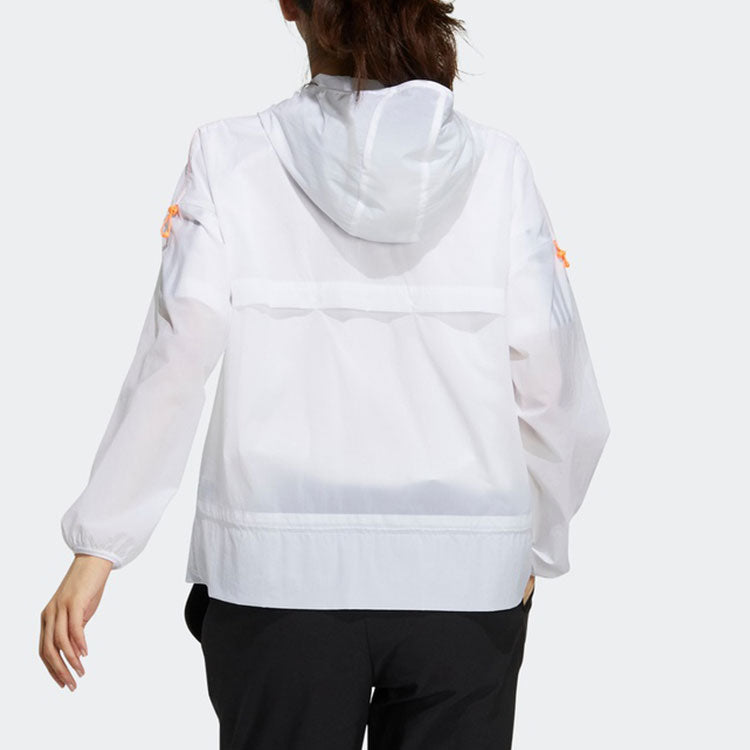 (WMNS) adidas Woven Sports Hooded Jacket White GP0670