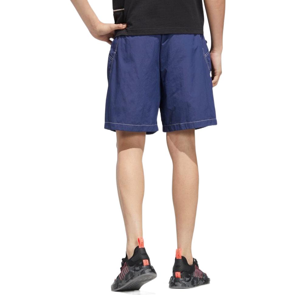 adidas originals Solid Color Casual Sports Shorts Blue HM8003