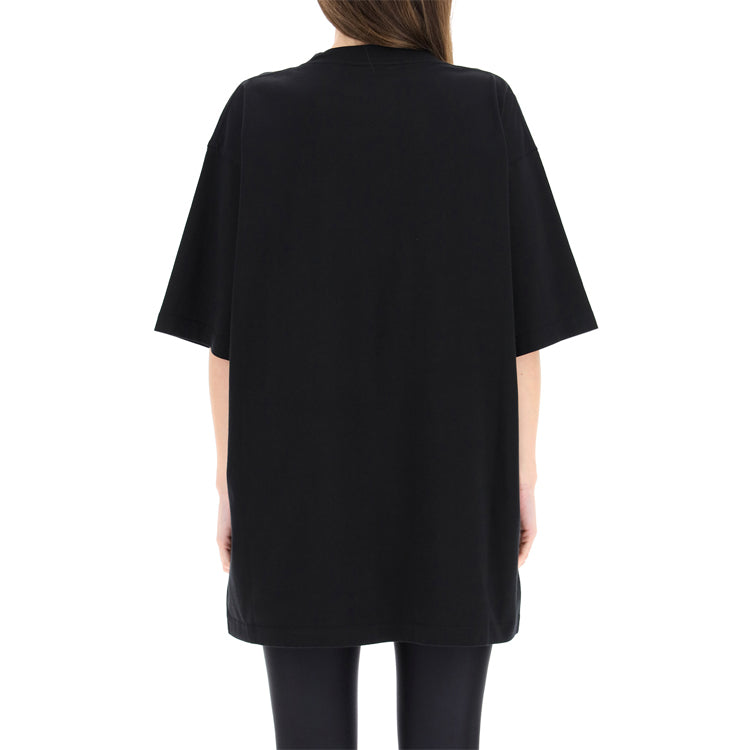 Balenciaga SS21 BB Letter Logo Round-neck Black 641655TJV871070