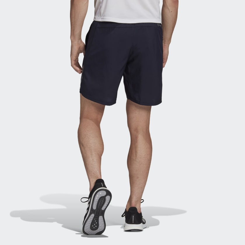 adidas Colorblock Stripe Sports Training Woven Shorts Navy Blue HB7455