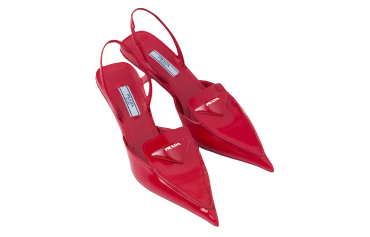 (WMNS) PRADA Brushed Leather Slingback Pumps 'Red' 1D896M_055_F0D56_F_055