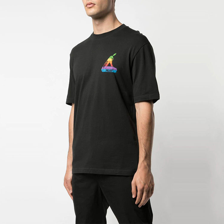 PALACE Jobsworth T-Shirt Creative Apple Printing Short Sleeve Unisex Black P16TS048