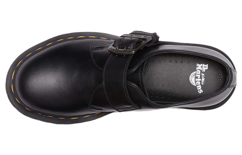 (WMNS) Dr. Martens 1461 Buckle Pull Up Leather Oxford Shoes 'Black' 31040001