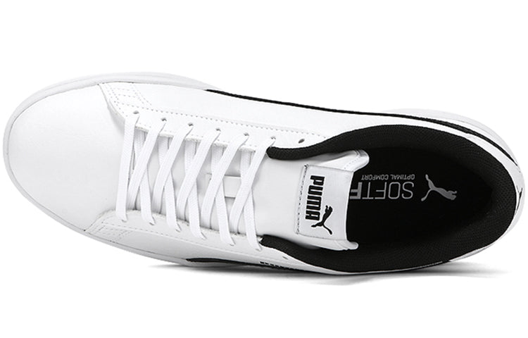 (GS) PUMA Smash v2 Garment Washed Jr Black/White 371471-02