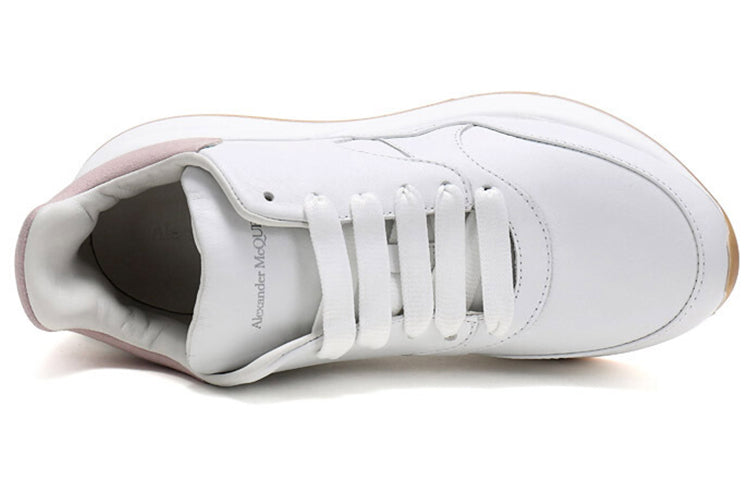 (WMNS) Alexander McQueen Oversized Runner Sneakers 'White Pink' 586409WHRUB9182