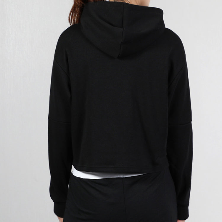(WMNS) PUMA ESS Tape Hoodie 'Black' 581059-01