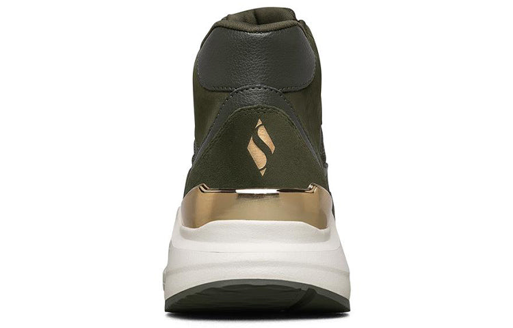 (WMNS) Skechers Rovina High-Top Green 155250-OLV