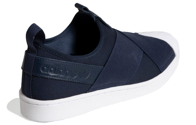 (WMNS) adidas originals Superstar Slip On 'Blue White' EX4624