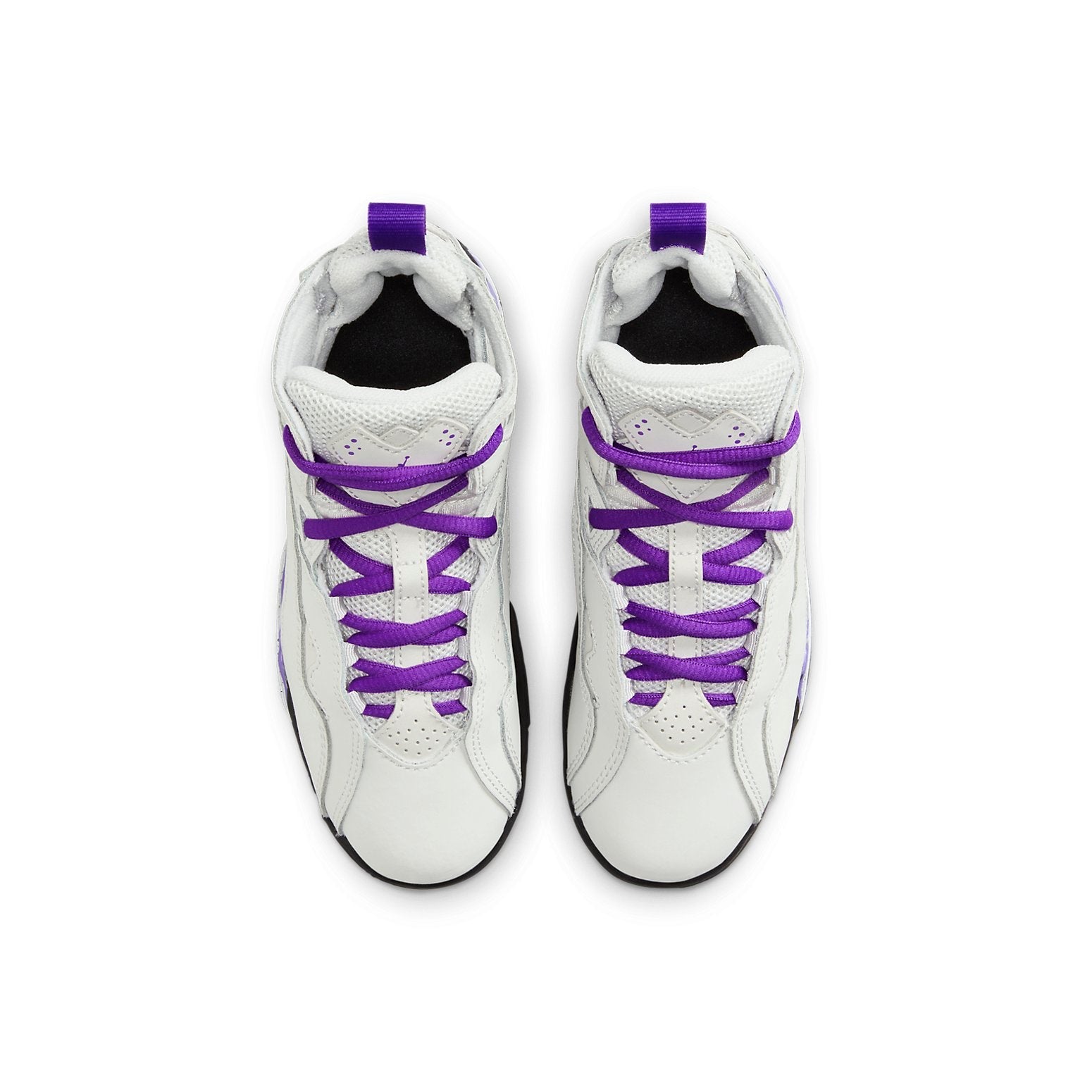 (PS) Air Jordan True Flight 'Light Base Grey White Black Purple Venom' 343796-052
