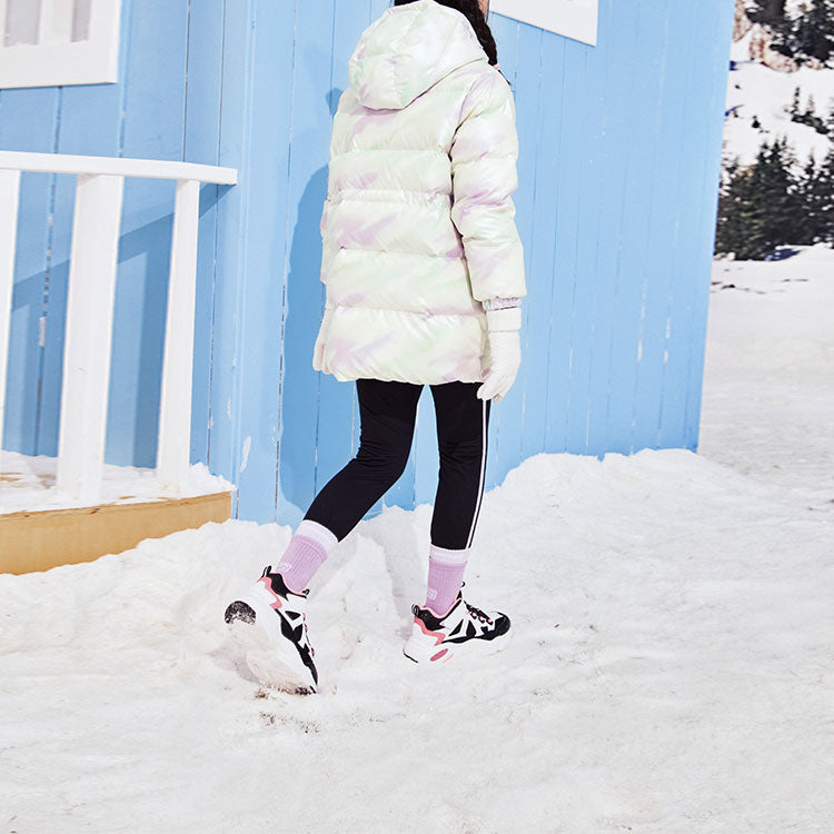 (PS) Skechers Casual Long Down Jacket 'White' L423G133-03S7