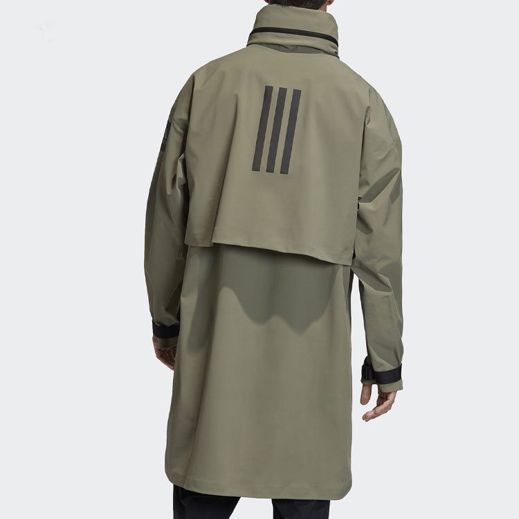 adidas Casual Sports Windproof Stay Warm Hooded Jacket Green GD9427