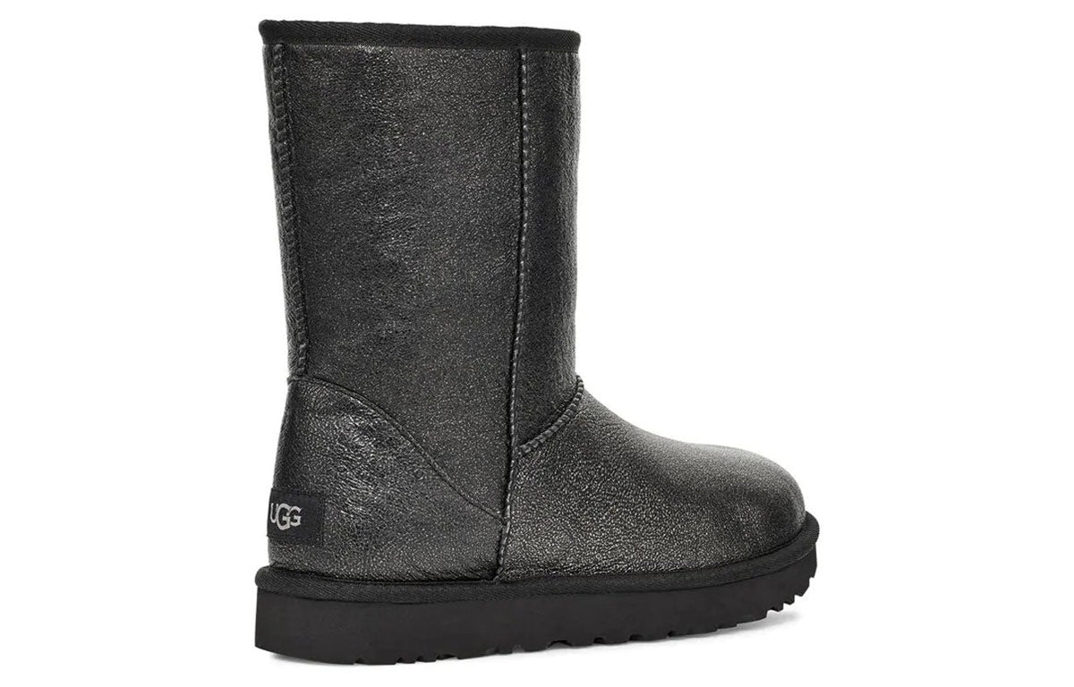 (WMNS) UGG Classic Short II Iridescent Black 1112503-BLK