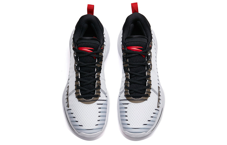 ANTA Alien 3 Low Basketball Shoes 'White Black Red' 112231107-3